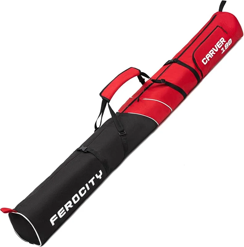 Ferocity Bolsa de esquí para 1 par de esquís de 180 cm de largo para esquís [053] — Equipo esqui