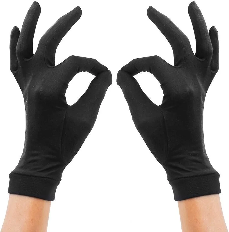 Guantes térmicos 100% seda de morera para esquí, bicicleta, ciclismo — Ropa esqui