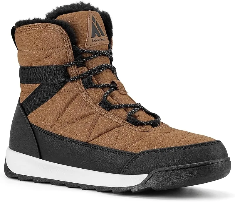 Mishansha Botas de Nieve Mujer Botines Cálido Senderismo Tallas 36-42 — Equipo esqui