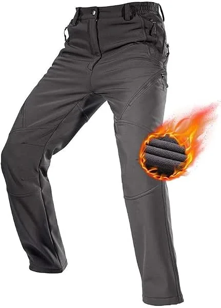 FREE SOLDIER Herren Winter wasserdichte Skihose Jagd Outdoor Hose Winddichte Thermohose Winterhose Softshellhose Zum Klettern und Wandern — Ropa esqui