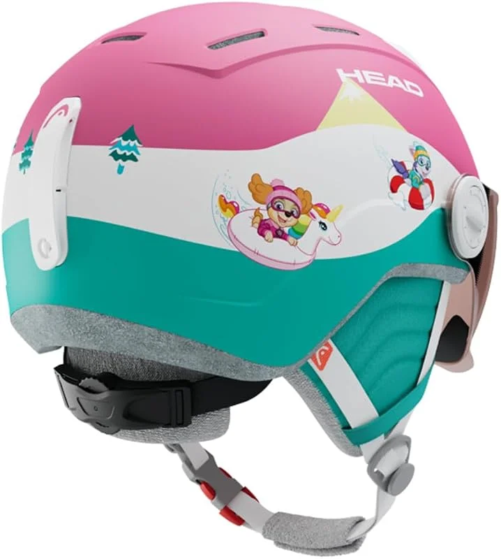 Head Mojo Visor Paw - Casco de esquí y Snowboard con Visor, diseño de la Patrulla Canina — Equipo esqui