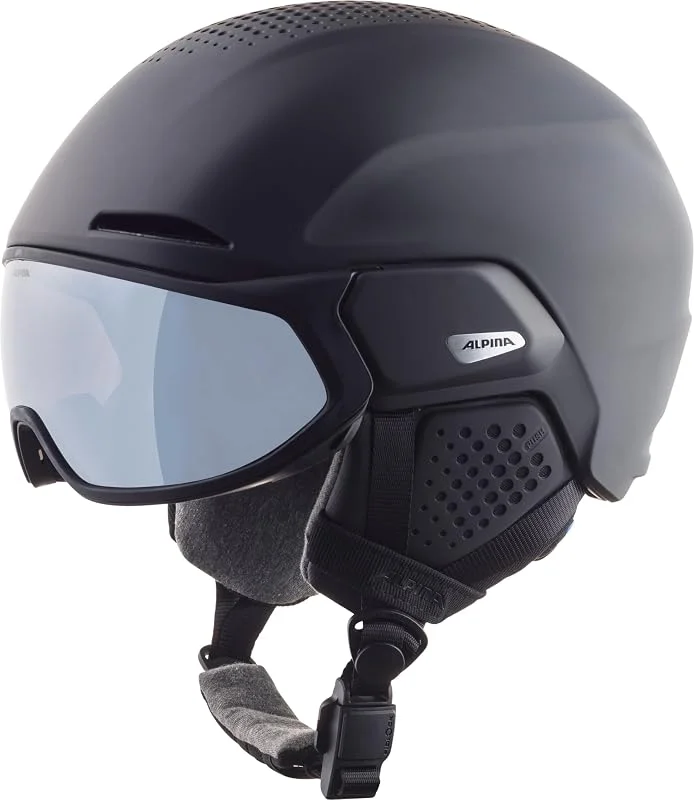 ALPINA Alto Q-Lite Helm 2023 Black Matt — Equipo esqui
