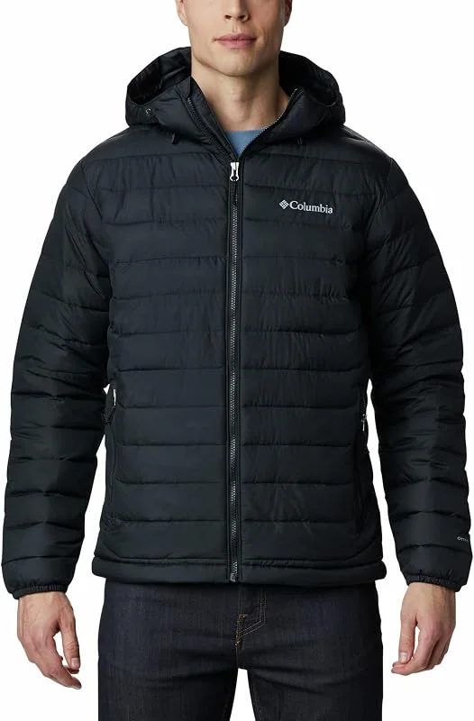 Columbia Powder Lite Hooded Jacket Chaqueta Acolchada Con Capucha Hombre (Pack de 1) — Plumon fino