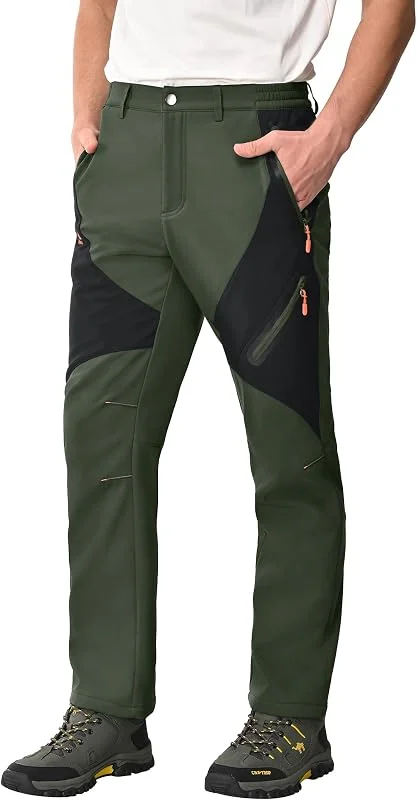 Zoofly Pantalones Invierno Hombre Trekking Hombre Impermeables Pantalon Trekking Hombre Invierno Calentar Escalada Senderismo Esquiar Aire Libre Pantalon Trekking Hombre Invierno — Ropa esqui