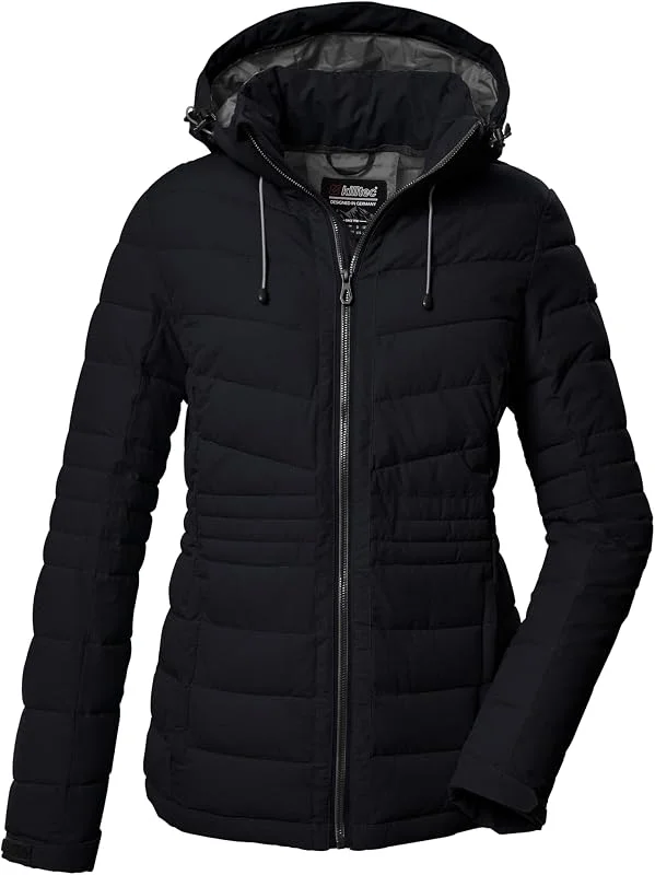 Killtec Kow 10 Wmn Qltd Jckt Chaqueta acolchada con capucha con cremallera, chaqueta funcional repelente al agua Mujer (Pack de 1) — Ropa esqui