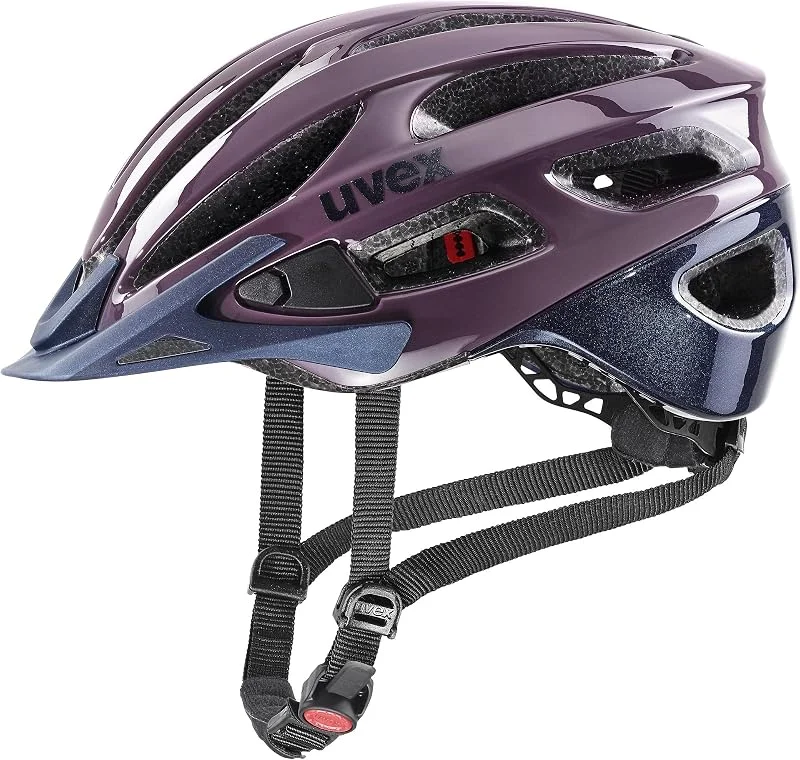 uvex True, Casco Todoterreno Ligero para Mujer, Ajuste de Talla individualizado, luz LED Opcional, Plum, Deep Space, 52-55 cm — Plumon fino