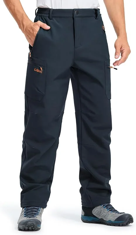 Libin Pantalones Trekking Hombre Termico Softshell Ski — Ropa esqui