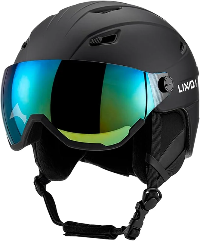 Lixada Juego de casco de esquí con gafas, casco de snowboard para hombres y mujeres jóvenes — Equipo esqui