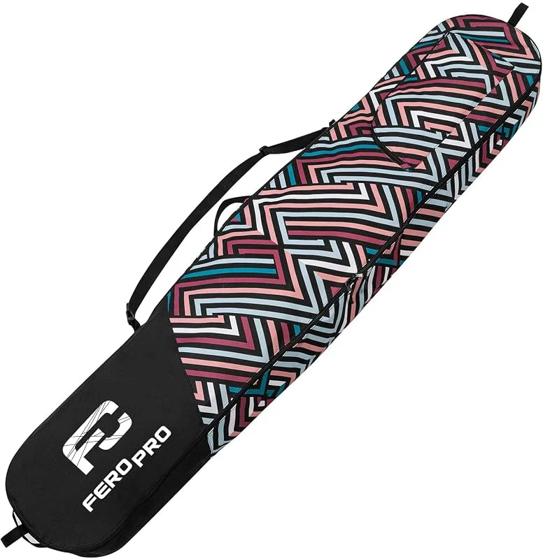 Ferocity Premium Funda para Tabla de Snowboard para Mujer Cargo Board Protection Bag Bagpack 170 cm Bolsa con Bolsillo Cremallera y Correa para el Hombro [051] — Equipo esqui