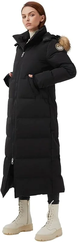 Fitouch Abrigo Largo de Plumón para Mujer Waukee, Chaqueta 750+ Fill Power, Parka de Invierno — Plumon fino