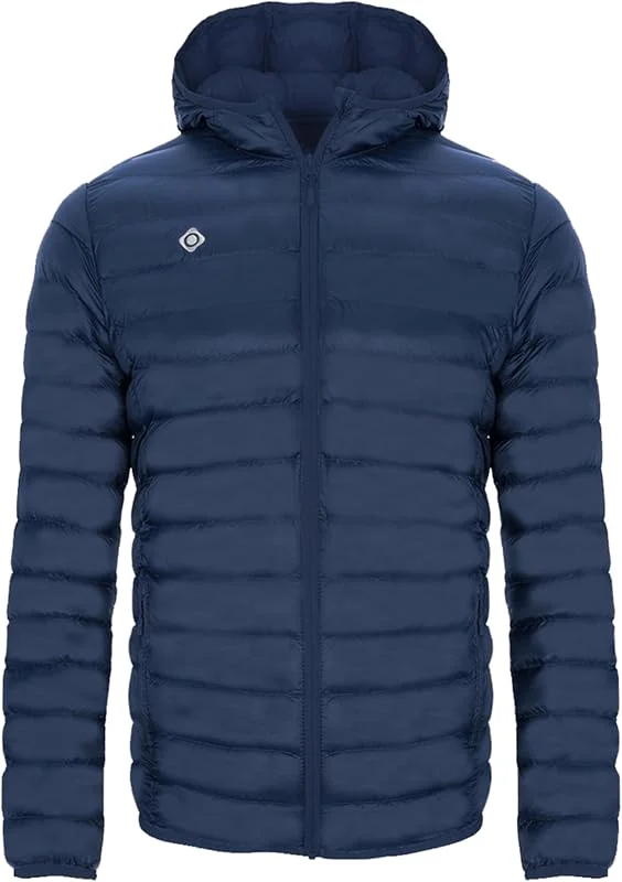 Izas SINDU M Chaqueta Mount-Loft Ultraligera para Hombre. Resistente al Viento y Agua. Transpirable y Térmica. Con Capucha y Bolsillos Ventrales. Plegable en Bolsillo — Plumon fino
