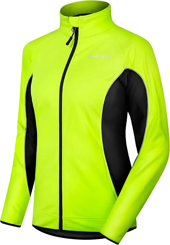 INBIKE Chaqueta Mujer Invierno para Correr y Ciclismo Softshell Impermeable Térmico Polar MTB (WJ802) — Ropa esqui