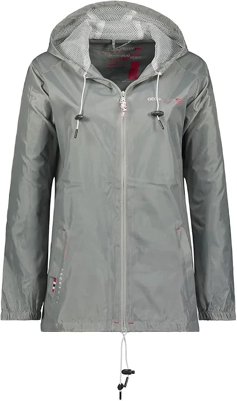Geographical Norway Boat Lady - Chaqueta Cortavientos Mujeres Aire Libre - Chaqueta Impermeable De Manga Larga - Ideal Temporada De Senderismo Primavera Verano Otoño Invierno — Ropa esqui