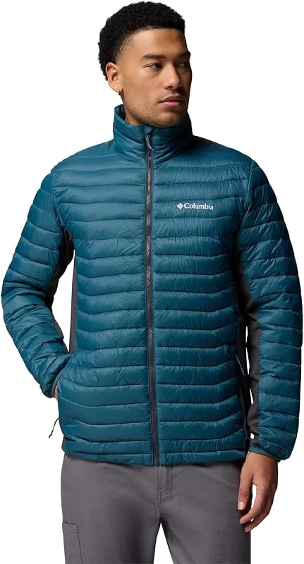 Columbia Powder Pass Hybrid Jacket, Chaqueta Acolchada para Hombre — Plumon fino