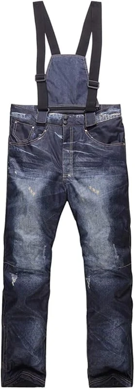GoodLuckShop Pantalones de Mezclilla Pantalones Vaqueros para Esquiar Impermeables, Transpirables, esquí cálido, Snowboard, Pantalones para Ciclismo de montaña para Hombres y Mujeres — Equipo esqui