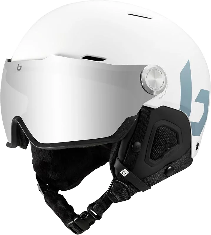 Bolle MIGHT VISOR, Casco de esquí con visera integrada, Carcasa protectora de ABS de alta resistencia, Antivaho y protección contra arañazos — Equipo esqui