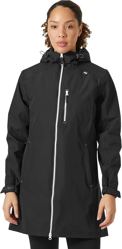 Helly Hansen Mujeres W Chaqueta Larga Belfast, Negro, S — Ropa esqui