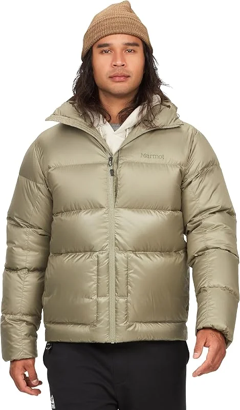 Marmot Guides Down Hoody Lightweight down jacket, warm winter puffy, water-repellent quilted coat, windproof functional jacket, packable outdoor jacket with hood Hombre (Pack de 1) — Plumon fino