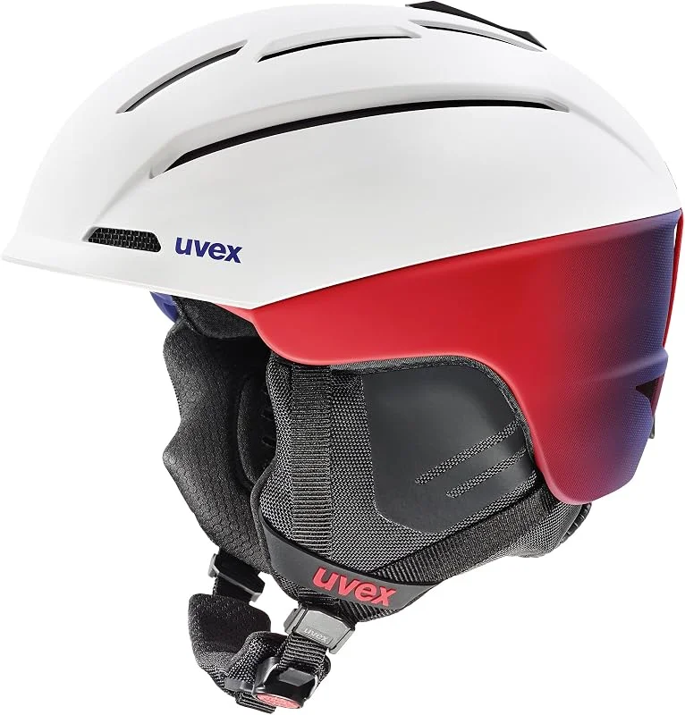 uvex gravitate Casco de Esqui para Adultos, White-Grad Magma Matt, 59-61 — Equipo esqui