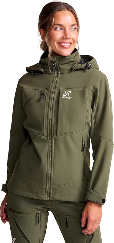 RevolutionRace Hiball Softshell Jacket para Mujer, Chaqueta de Exterior para Senderismo — Ropa esqui