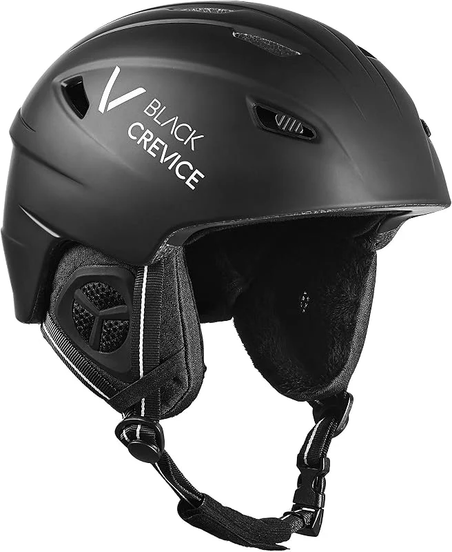 BLACK CREVICE Casco de esquí Streif I Casco de esquí a Prueba de Golpes con diseño Deportivo I Casco Unisex I Casco de Snowboard I Ventilación Activa I Talla Ajustable — Equipo esqui