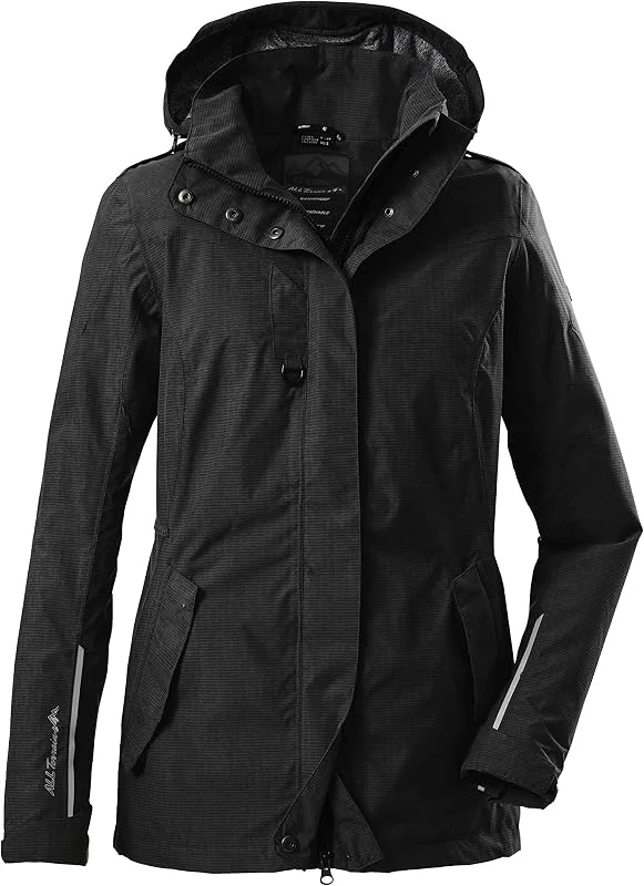 Killtec Hutyn Wmn Jckt Chaqueta funcional para el exterior con capucha desmontable para dueños de perros Mujer — Ropa esqui