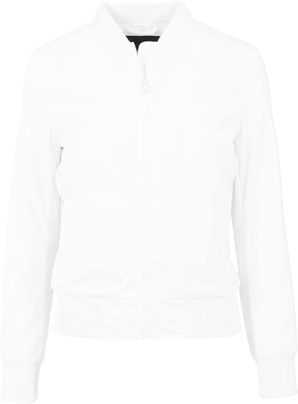 URBAN CLASSICS Chaqueta Bomber para Mujer con Bolsillos, Chaqueta Entretiempo otoño y primavera, Cazadora Acolchada de Corte Old School — Plumon fino