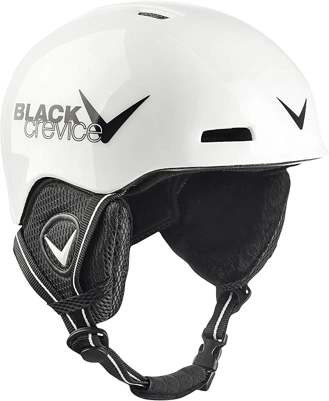 BLACK CREVICE Stubai Casco de esquí para niños I Casco esquí para niños Resistente a Golpes con diseño Deportivo I Casco esquí Transpirable I Tamaño Ajustable — Equipo esqui