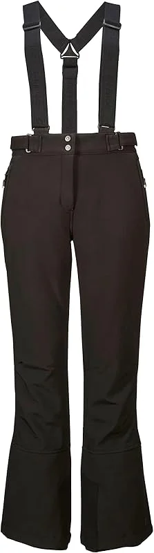 killtec Thônes Wmn Ski Sftshll Pnts C - Pantalones de esquí, Pantalones de caparazón Blando con protección de Bordes, protección contra la Nieve y Correas Desmontables Mujer — Ropa esqui