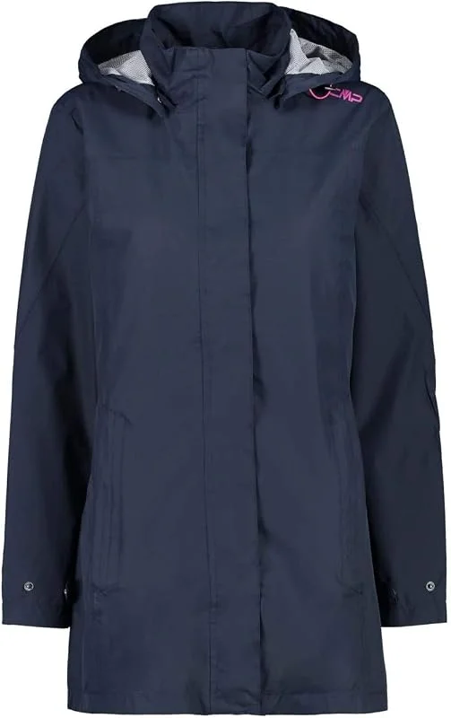 CMP Chaqueta Mujer Broches Capucha Chaqueta de Lluvia Mujer — Ropa esqui
