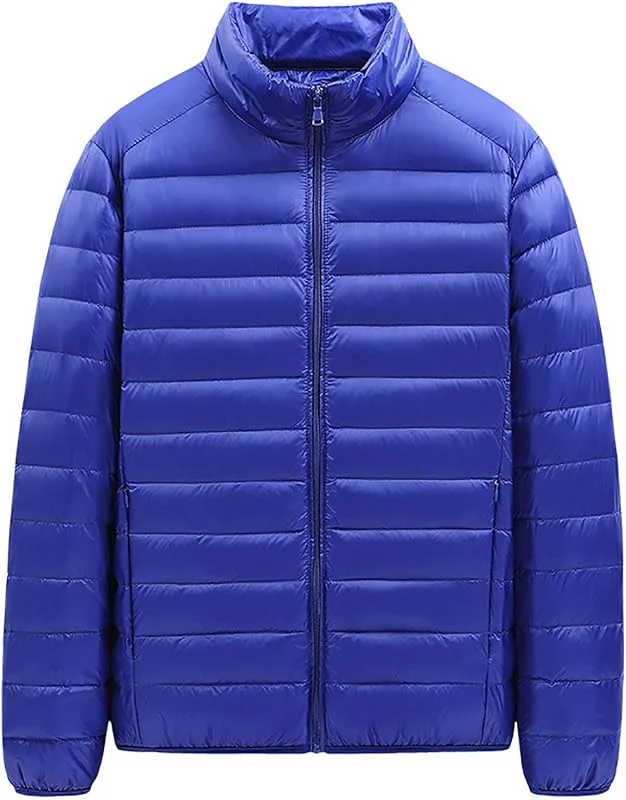 Generic Chaqueta de plumón ultraligera para hombre, cálida de invierno, chaqueta de softshell cálida, impermeable, resistente al viento, chaqueta acolchada en chaquetas de plumas — Plumon fino