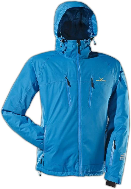 Black Crevice Skijacke, Chaqueta de Esquí para Hombre — Ropa esqui