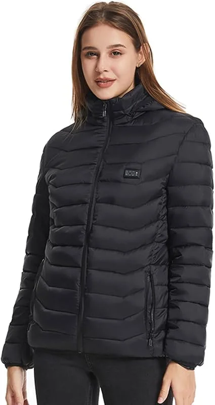 Generico Chaqueta calefactora, Abrigo calentado, Chaquetas calientes Abrigo — Ropa esqui