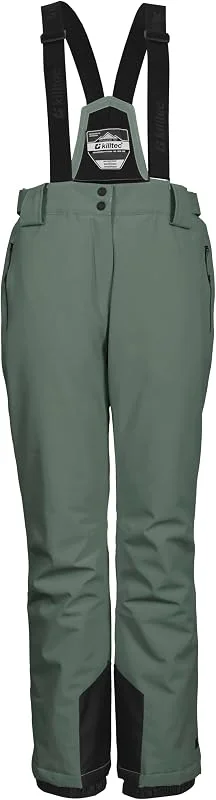 Killtec KSW 249 WMN SKI PNTS 37559-000 - Pantalones de esquí para Mujer con Tirantes extraíbles, protección de Cantos y paranieves — Ropa esqui