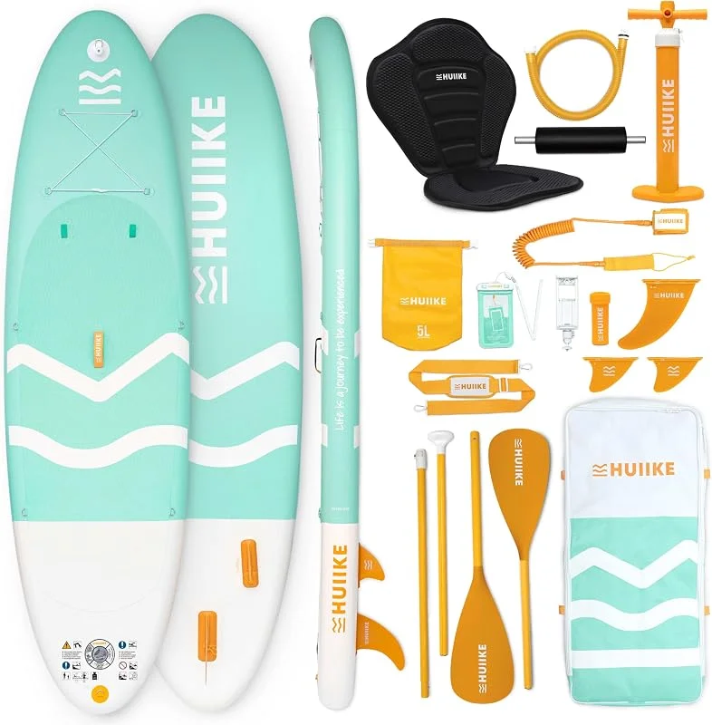 HUIIKE Tabla Paddle Surf Hinchable 10' y hasta 130 kg con Accesorios — Equipo esqui