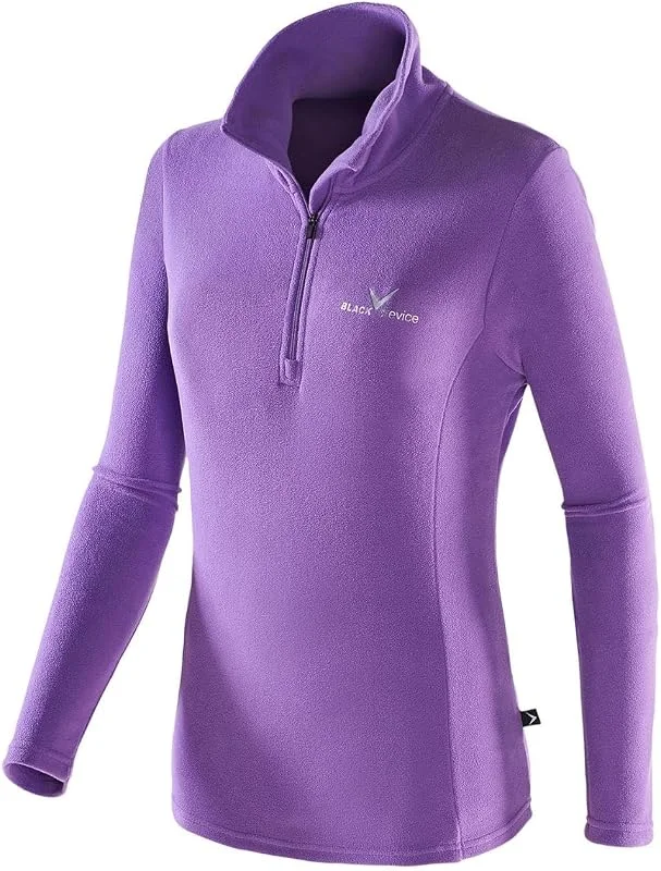 Black Crevice Jersey de esquí para mujer I jersey térmico para mujer en varios colores y tallas I camiseta térmica transpirable manga larga I camiseta de esquí manga larga para mujer — Ropa esqui