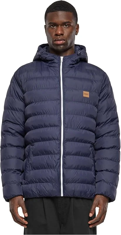 Urban Classics Chaqueta básica Bubble Hombre Chaqueta entre-tiempo Negro — Plumon fino