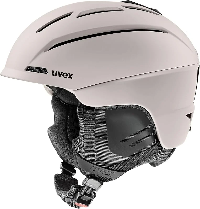 uvex gravitate Casco de Esqui para Adultos, Warm Grey Matt, 55-59 — Equipo esqui