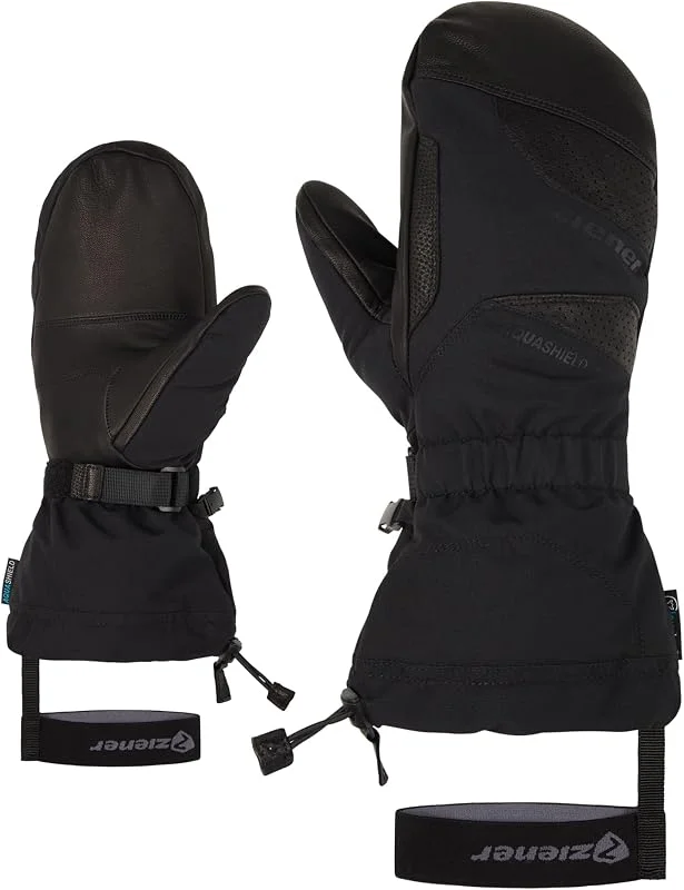 Ziener Gaikus Manoplas de esquí, Deportes de Invierno, Impermeable Puño Largo de Lana, Hombre — Ropa esqui