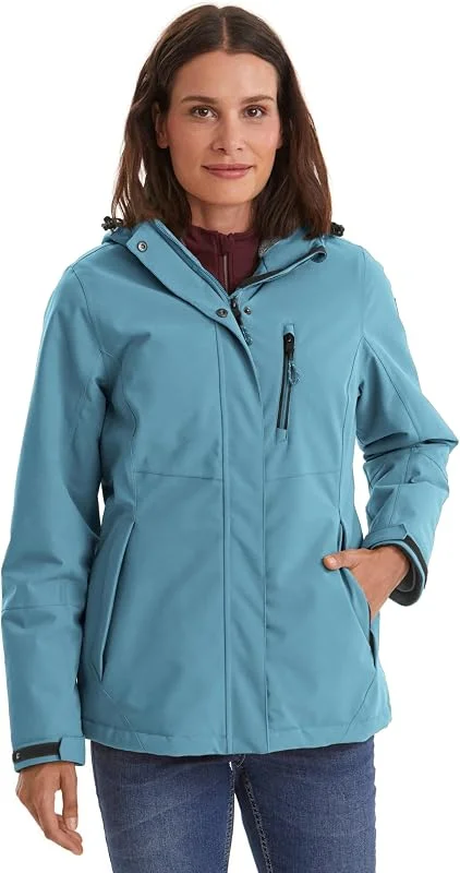 Killtec KOW 140 WMN Jckt Chaqueta de invierno con capucha desmontable, Color azul, 38 para Mujer — Ropa esqui