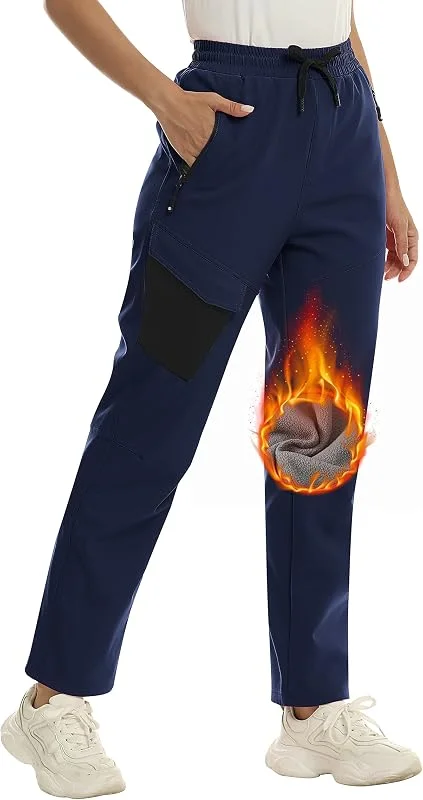 MoFiz Pantalones Ski Mujer Pantalón para la Nieve Térmicos Pantalones Impermeables de Invierno — Ropa esqui