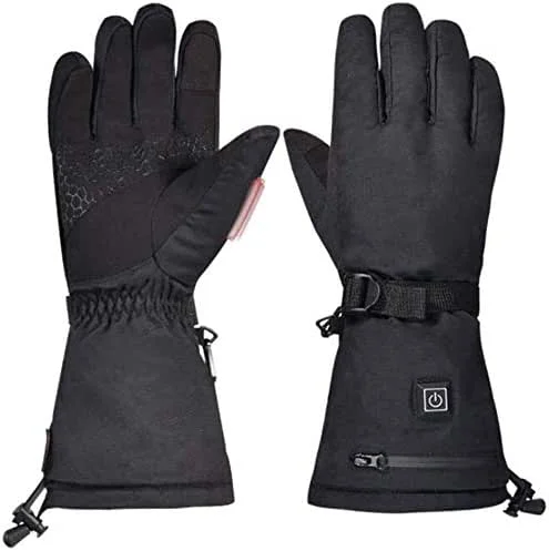 CHEWYNP Guantes calefactables Guantes calefactores Guantes con termostato de Tres velocidades, Guantes de esquí USB, Guantes cálidos para Exteriores, Se Pueden Usar para Esquiar, Deportes a — Ropa esqui