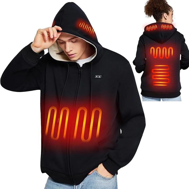 seenlast Chaqueta Calefactable Hombre Mujer, Abrigo Calefactable Eléctrico — Ropa esqui