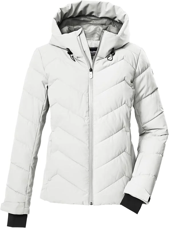 killtec Ksw 31 Wmn Ski Qltd Jckt Chaqueta de esquí, chaqueta acolchada, chaqueta funcional con aspecto de plumón, capucha y protección contra la nieve Mujer (Pack de 1) — Ropa esqui