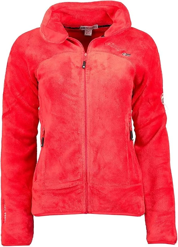 Geographical Norway Upaline Lady - Chaqueta Forro Polar Mujer Cremallera Otoño Invierno Primavera Ciente - Suéter Mujeres De Manga Larga De Piel Suave Aire Libre — Ropa esqui