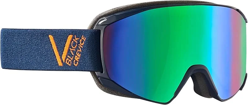 Black Crevice Schladming - Gafas de esquí (Talla M), Color Azul Marino, Naranja y Verde — Equipo esqui