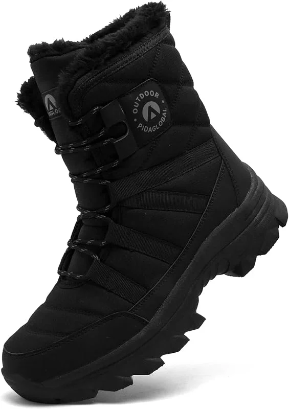 Botas de Nieve Hombre Forradas Invierno Botas Outdoor — Equipo esqui