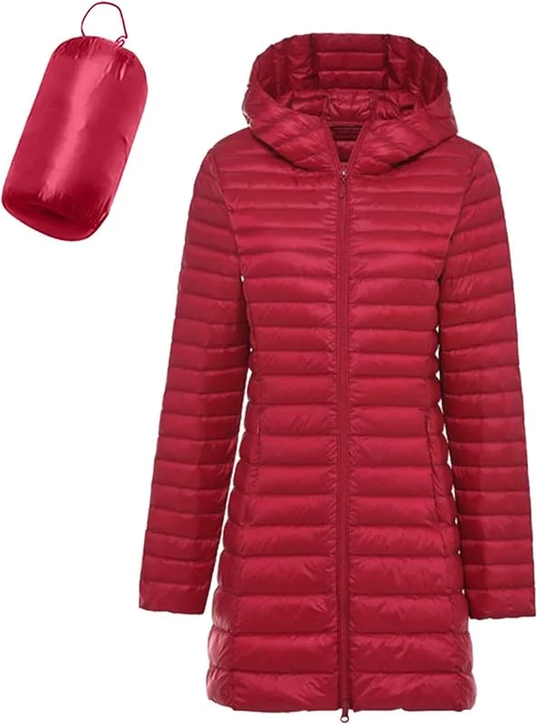Chaqueta de invierno para mujer, chaqueta acolchada para mujer, chaqueta de entretiempo, chaqueta gruesa y cálida, parka de invierno de plumón, cómoda, acolchada, holgada, tallas grandes — Plumon fino