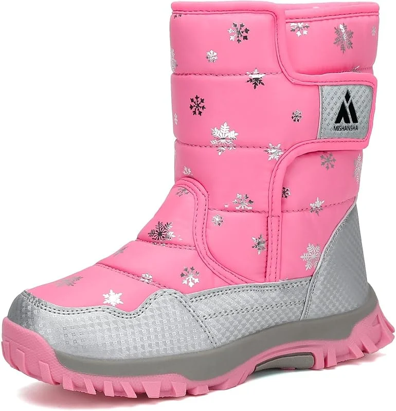 Mishansha Botas de Nieve Niña Niño Zapatos Calientes — Equipo esqui