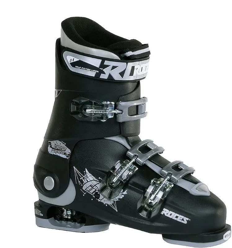 ROCES Idea Up - Botas de esquí ajustables, color negro y plateado, talla — Equipo esqui